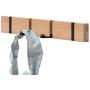 jiulonerst -Coat Rack,Nailless Folding Coat Hook Hat Clothes Rack Hanger,Bamboo Color 4 Hooks