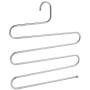 5pcs Stainless Steel Trousers Hanger Clothes Closet Belt Holder Rack 5 Layers Saving Space Shelf Organizer Storage Rack