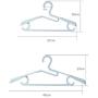 Drying Rack Plastic Adult Clothes Hanger Wardrobe Hanging Clothes Support Household Collar Telescopic Hangers 10 Pack FANJIANI (Color : Light Blue)