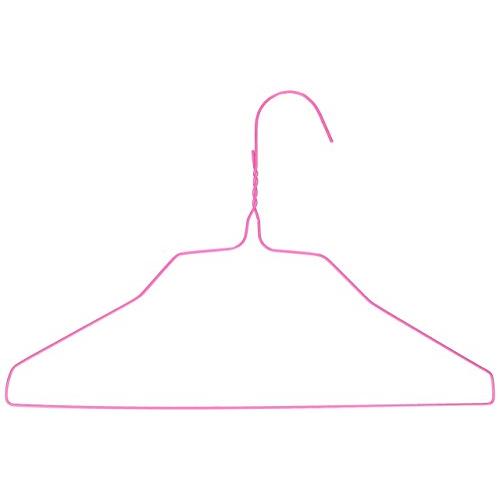 3Hanger Supply Childrens Wire Hangers, Pink, 100 per Box