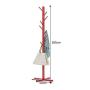 TD Solid Wood Simple Landing Coat Rack Simple Hanger Fashion Clothes Rack Living Room Storage Bag Rack (Size : Red) TD Solid Wood Simple Landing Coat Rack Simple Hanger Fashion Clothes Rack Living Room Storage Bag Rack (Size : Red)