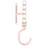 shlutesoy Plastic 5 Circle Anti-Slip Windproof Coat Clothes Hanger Buckle Rack Organizer Pink