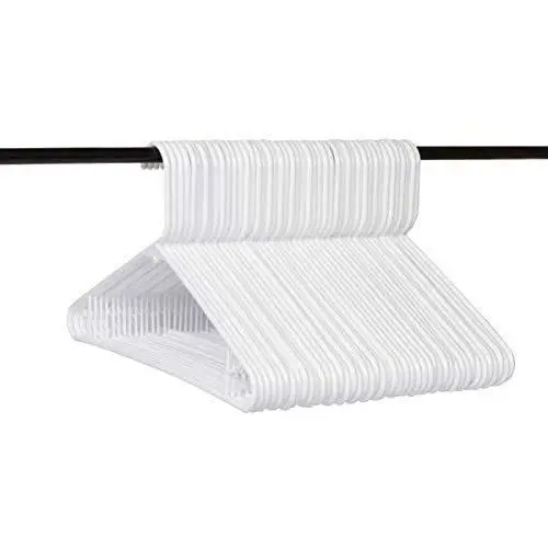 Neaties American Made White Plastic Hangers with Bar Hooks, Plastic Clothes Hangers Ideal for Everyday Use, Clothing Standard Hangers, 45pk Neaties American Made White Plastic Hangers with Bar Hooks, Plastic Clothes Hangers Ideal for Everyday Use, Clothing Standard Hangers, 45pk