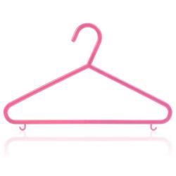 HANGERWORLD 18 Pink 11.4inch Kids Baby Infant Toddler Plastic Pant Bar Garment Clothes Coat Hangers