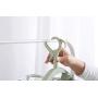 Foldable Clip and Drip Hanger, Socks Hanger Underwear Hanger with 16 Clothespins, Hanger for Drying Towels, Bras, Baby Clothes, Gloves, Collapsible Portable Plastic Laundry Sock Drying Hanger