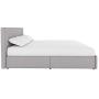 DHP Rose Upholstered Bed with Storage, Gray Linen, Queen