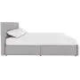 DHP Rose Upholstered Bed with Storage, Gray Linen, Queen DHP Rose Upholstered Bed with Storage, Gray Linen, Queen