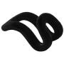 Hanger Hooks, Cascading Clothes Hanger Connector Flocking Mini Hooks for Clothing Closet Storage-Black 50-Pack