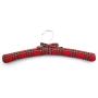 10 Pcs Red Plaid Fabric Padded Clothes Hanger, Non Slip Checked Style Fabric Coats Shirt Dress Hanger for Closet 10 Pcs Red Plaid Fabric Padded Clothes Hanger, Non Slip Checked Style Fabric Coats Shirt Dress Hanger for Closet