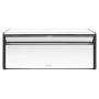 Brabantia Fall Front Bread Boxes - Brilliant Steel with Black Sides, 163463
