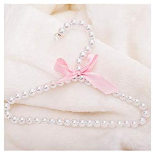 High-tech type 1pcs Children Pearl Hanger Fashion Dog Hangers for Clothes Pegs Baby Pearl Plastic Hangers,02