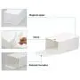 YueYue Foldable Fabric Shoe Storage Box,4 Pack Stackable Shoe Boxes Holder with Mesh Cloth Fabric Window White (13.3/8.85/5.9 Inch) YueYue Foldable Fabric Shoe Storage Box,4 Pack Stackable Shoe Boxes Holder with Mesh Cloth Fabric Window White (13.3/8.85/5.9 Inch)