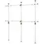 PRINCE HANGER, One Touch Double 2 Tier Adjustable Hanger, Holds 80kg(176LB) per Horizontal bar, Clothing Rack, Closet Organizer,38mm Vertical Pole, Heavy Duty, Garment Rack, PHUS-0033, Made in Korea PRINCE HANGER, One Touch Double 2 Tier Adjustable Hanger, Holds 80kg(176LB) per Horizontal bar, Clothing Rack, Closet Organizer,38mm Vertical Pole, Heavy Duty, Garment Rack, PHUS-0033, Made in Korea