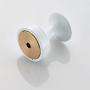 LIOOBO Brass Wall Hook Decorative Robe Coat Hook Bathroom Towel Hanger Closet Clothes Hat Hanging Rack for Kitchen Home (White)