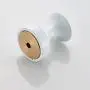 LIOOBO Brass Wall Hook Decorative Robe Coat Hook Bathroom Towel Hanger Closet Clothes Hat Hanging Rack for Kitchen Home (White)