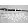 Hanger Monster 16" White Plastic Dress Hangers 60 Pack, Middle Heavy Weight,Model# 304