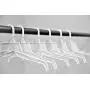 Hanger Monster 16" White Plastic Dress Hangers 60 Pack, Middle Heavy Weight,Model# 304