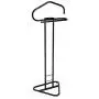 WILSHINE Men’s Valet Stand Suit Clothes Valet Rack Stand for Men Black Metal