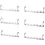 5PC Multi-Functional Stainless Iron Closet Hook Cloth Hanger Wardrobe Organizer Space Saver Hanger