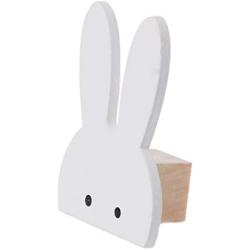 Tebatu Bunny Hook, Wooden Clothes Hanger Wall Decor for Children Bedroom