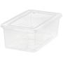 Mainstays 5 Quart Shoe Boxes Storage, Clear, 20 Pack