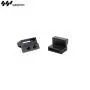 Winsoon Bending Style Heavy Black Metal Steel Hanger (2PCS Roller)