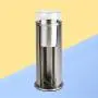 TOPBATHY Stainless Steel Cotton Swabs Storage Boxes Swab Holder Desktop Cosmetic Cotton Pads Storage Boxes Containers with Lid TOPBATHY Stainless Steel Cotton Swabs Storage Boxes Swab Holder Desktop Cosmetic Cotton Pads Storage Boxes Containers with Lid