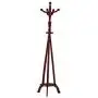 Safe and Practical Birch Coat Rack, Living Room Bedroom Assembled Wooden Clothes Rack, Floor-Standing Vertical Hanger, 45 180 cm Redwood Color