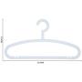 SAASNY Premium Quality Plastic Hangers,Kids Light-Weight Clothes Hangers 8 Plastic Hangers Nursery Hangers with Hooks for Baby,Toddler,Kids,Children (30,Dark Blue) for Drying and Storage