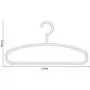 SAASNY Premium Quality Plastic Hangers,Kids Light-Weight Clothes Hangers 8 Plastic Hangers Nursery Hangers with Hooks for Baby,Toddler,Kids,Children (25,Dark Blue) for Drying and Storage