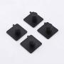 Kes Self Adhesive Hooks Rail Stainless Steel 1-Hook Rack Bath Towel Hook Sticky Bathroom Kitchen Towel Multi Hanger Matte Black 4 PCS, A7060-BK-P4