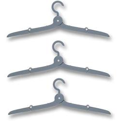 SANGAITIANFU 3 Pcs Mini Folding Travel Clothes Hangers Foldable Plastic Adjustable Portable for Suitcase Flight Adult Children Clothes Rack