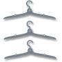 SANGAITIANFU 3 Pcs Mini Folding Travel Clothes Hangers Foldable Plastic Adjustable Portable for Suitcase Flight Adult Children Clothes Rack