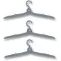 SANGAITIANFU 3 Pcs Mini Folding Travel Clothes Hangers Foldable Plastic Adjustable Portable for Suitcase Flight Adult Children Clothes Rack