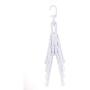 Clothes Hangers Space Saving Hangers Multi-Function Plastic Cascading Hanger Non Slip with Drying Rack Use for Home Wardrobe Dorm Apartment (White)