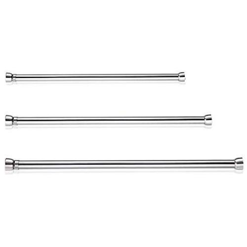 CXYGHXGY Stainless Steel Thickening Wardrobe Telescopic Rod, Wardrobe Clothes Rail, Clothes Hanger Pole, Thick Flange Seat, Suitable for Wooden Wardrobe (Size : 85-155cm) CXYGHXGY Stainless Steel Thickening Wardrobe Telescopic Rod, Wardrobe Clothes Rail, Clothes Hanger Pole, Thick Flange Seat, Suitable for Wooden Wardrobe (Size : 85-155cm)