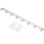 Woyisisi Clothes Hanger Wall Mounted 8 Hooks Hat Keychain Laundry Rack Hanger Storage Shelf Home(White)