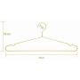 10 pcs 45CM Gold Strong Metal Wire Hangers Clothes Hangers, Coat Hanger, Standard Suit Hangers