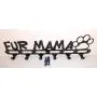 Dog Leash Wall Hanger Hook Holder Fur Mama Gloss Black Handmade in USA Dog Leash Wall Hanger Hook Holder Fur Mama Gloss Black Handmade in USA