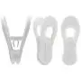 Kadiss Hanger Clips 30 Pack, Multi-Purpose Hanger Clips for Hangers, White Finger Clips for Plastic Clothes Hangers, Pants Hangers Clips