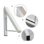 ZTMN Wall Hanger Retractable Indoor Clothes Hanger Magical Folding Kitchen Drying Stand Rack Hanging Holder Organizer Stainless Steel