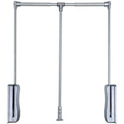 ZHBWJSH Pull-Down Wardrobe Lifting Clothes Rail Telescopic Rod Household Lifting Clothes Hanger Buffered Clothes Rail (Size : 670-900MM)