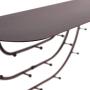 MXARLTR Floating Shelf Wall Mounted, Sturdy Iron Shelf for Kitchen, Bathroom Decor Storage Key Hooks Shelf with Hooks