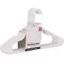 Plastic Hangers for Clothes Standard Pack of 20 White Space Saver