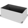 Pop n’ Store Decorative Storage Boxes with Lid, Collapsible and Stackable, Essential DVD Storage Box, Interior Size (14.624x7.5x5.75”) White