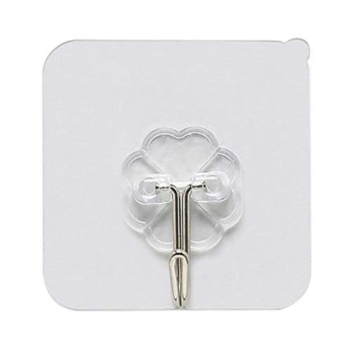 DealinM ???? Housekeeping,40x Strong Transparent Suction Cup Sucker Wall Hooks Hanger for Kitchen Bathroom White