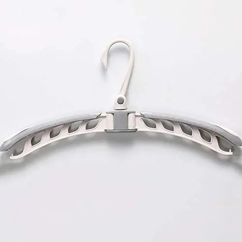 EvaroFly Multipurpose Magic Folding Hanger, Anti-skidding No Trace Storage Clothes Hanger, Household Travel Camping -Gray 5 Pcs