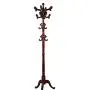 WZP Household Coat Rack Solid Wood Floor Bedroom Hanger Vertical European Clothes Rack Assembly Combination Hanger Simple Bedroom/Brown / Style1 WZP Household Coat Rack Solid Wood Floor Bedroom Hanger Vertical European Clothes Rack Assembly Combination Hanger Simple Bedroom/Brown / Style1