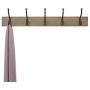 AmazonBasics Wall Mounted Standard Coat Rack, 5 Hooks, Set of 2, Barnwood