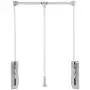 Pull Down Closet Rod, Adjustable Wardrobe Lift Organizer Clothing Rail For Hanging Clothes Heavy Duty Clothes Rod Hanger Soft Return Space Saving for Closet Wardrobe, Adjusted from 19.29 to 25inch Pull Down Closet Rod, Adjustable Wardrobe Lift Organizer Clothing Rail For Hanging Clothes Heavy Duty Clothes Rod Hanger Soft Return Space Saving for Closet Wardrobe, Adjusted from 19.29 to 25inch